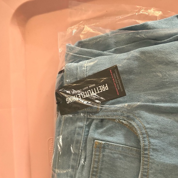 Fashion Nova light blue denim pants , size 18, new with tags - Picture 4 of 6